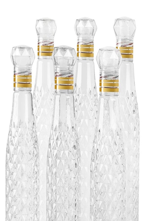 Cilveec water bottle 1000 ml - Set of 6, Transparent, water bottle for school kids, Reusable Plastic Fridge Bottle Set, BPA Free and Leak Proof Bottles for Travel, Work, 6 Pieces - Image 4